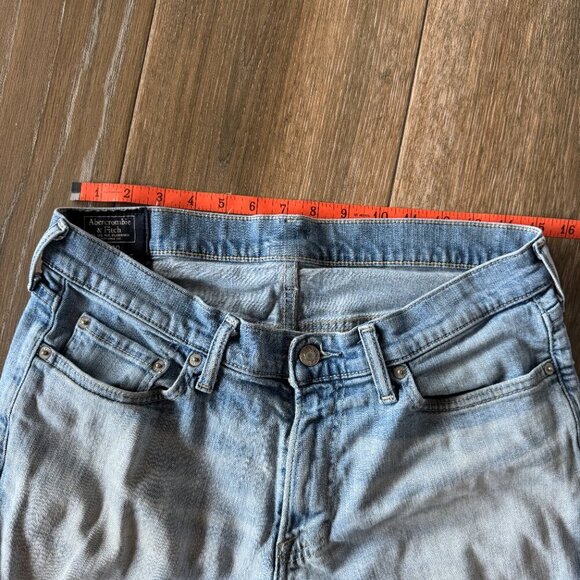 Abercrombie & Fitch mens' Kennan straight stretch jeans 31/30 (altered) - Picture 3 of 13
